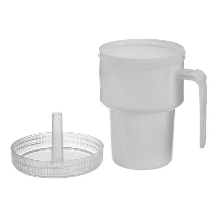 Kennedy - Spillproof Drinking Mug 7 oz. White Plastic Reusable - 1249