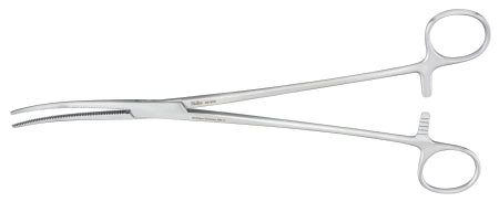 Miltex Miltex Artery Forceps Sarot 9-1/2 Inch OR Grade Stainless Steel (German) NonSterile Ratchet Lock Finger Ring Handle Curved Serrated Tip - 25-800