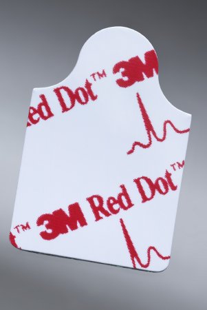 3M Red Dot - ECG Tab Electrode Resting Non-Radiolucent Plastic Material 100 per Pack - 2330