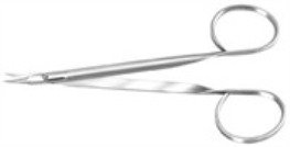 Bausch+Lomb - Suture Scissors 124 mm Surgical Grade Stainless Steel NonSterile Ribbon Style Finger Ring Handle Sharp Tip / Sharp Tip - N5005