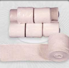 Professional Products Ultra Elastic Bandage 6 Inch Width Standard Compression Single Hook and Loop Closure Tan NonSterile - 4770-08-6VDL