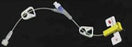 LifeGuard - Huber Infusion Set 22 Gauge 1 Inch 10 Inch Tubing SmartSite Port - CLGY-2210
