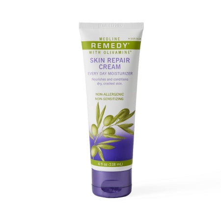 Remedy with Olivamine - Hand and Body Moisturizer 4 oz. Tube Scented Cream CHG Compatible - Medline - MSC094424