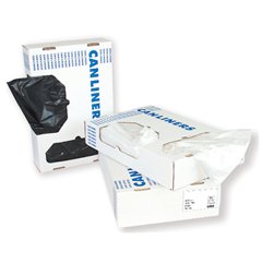 Saalfeld Redistribution Heritage Trash Bag Super Heavy Duty 60 gal. Black LLDPE 1.25 Mil. 38 X 58 Inch Twist Tie Flat Pack - H7658SK