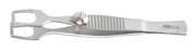 Miltex Forceps 4-1/2 Inch Length Surgical Grade Stainless Steel Nonsterile Nonlocking Thumb Handle Straight - 21-440