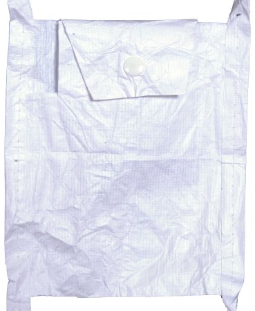 Florida Medical Sales - Holter Pouch Tyvek Soft Structure Material, White, Pouch Dimensions 5-1/2 W X 6 L Inch, Plastic Snap Closure Flap, Waist and Neck Ties Holter Monitor - L-TYVEK SMALL