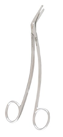 Miltex - Dural Scissors Taylor 5-1/2 Inch Length OR Grade German Stainless Steel NonSterile Finger Ring Handle Angled Blade Blunt Tip / Blunt Tip - 21-560