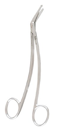 Miltex Miltex Dural Scissors Taylor 5-1/2 Inch Length OR Grade Stainless Steel (German) NonSterile Finger Ring Handle Angled Blade Blunt/Blunt - 21-560