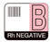 Shamrock Scientific Codabar Barcode Label Laboratory Use B / Rh Negative White 1-1/2 X 1-3/4 Inch - ABO-13