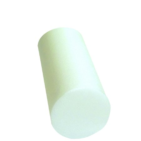 CanDo - Round Therapy Foam Roller White Polyethylene Foam 6 X 12 Inch - 30-2101