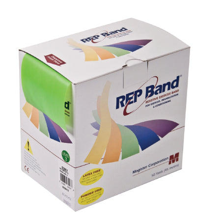 Fabrication Enterprises REP Band Exercise Resistance Band Green 50 Yard Level 3 Resistance - 10-1091