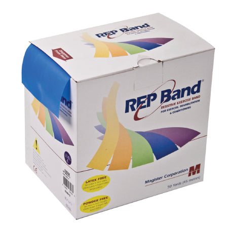 Fabrication Enterprises REP Band Exercise Resistance Band Blue 50 Yard Level 4 Resistance - 10-1092