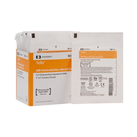 Telfa AMD - PHMB Impregnated Dressing 3 X 4 Inch Non-adherent Material PHMB (Polyhexamethylene Biguanide) Sterile - 7662-