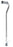 Guardian - Offset Cane Aluminum 30 to 39 Inch Height Silver - G05355