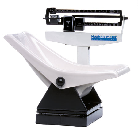 Health O Meter Health O Meter Pediatric Scale Balance Beam 130 lbs. Black / Cream Mechanical - 1522KL