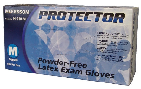 McKesson McKesson PROTECTOR Exam Glove X-Small NonSterile Latex Standard Cuff Length Textured Fingertips Ivory Not Chemo Approved - 14-010-XS