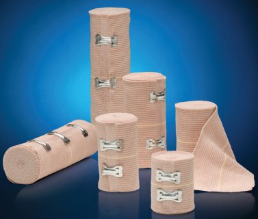 X-Econ - Elastic Bandage 2 Inch X 5 Yard Standard Compression Single Hook and Loop Closure Beige NonSterile - 23599-32LF