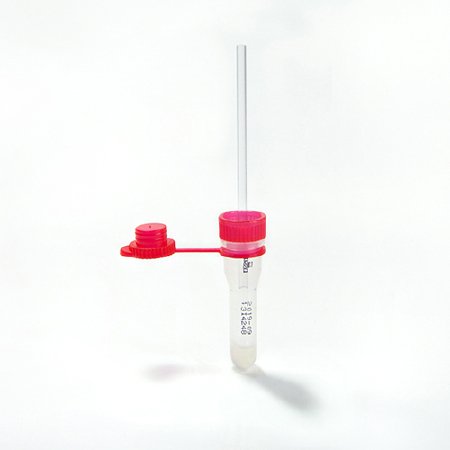 Ram Scientific Safe-T-Fill Capillary Blood Collection Tube Serum Tube Clot Activator / Separator Gel Additive 10.8 X 46.6 mm 200 µL Red Attached Cap Plastic Tube - 77421