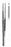 Miltex - Tissue Forceps Potts-Smith 12 Inch Length OR Grade German Stainless Steel NonSterile NonLocking Thumb Handle Straight Serrated Tips with 1 X 2 Teeth - 6-164A