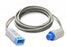 Vyaire Medical Datex-Ohmeda 10 Pin to 3 Lead Dual ECG Trunk Cable 3 Lead Cable, 10 Feet, Blue Connector - 545302-HEL