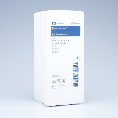 Cardinal Dermacea USP Type VII Gauze Sponge Cotton 12-Ply 4 X 4 Inch Square NonSterile - 441209