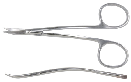 Miltex Miltex Operating Scissors LaGrange 4-1/4 Inch Length Surgical Grade Stainless Steel NonSterile Finger Ring Handle Curved Blade Sharp/Sharp - 5D-324