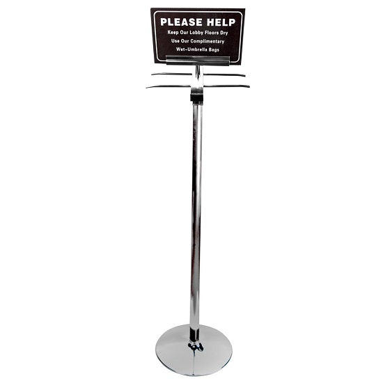 US Plastic Corp. Iron and Steel Umbrella Bag Stand, 49" x 12" - U100