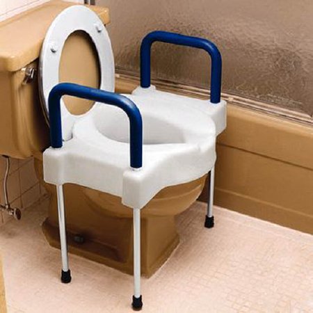 Tall-ette - Raised Toilet Seat Tall-Ette 4 Inch Height White 350 lbs. Weight Capacity - 557579