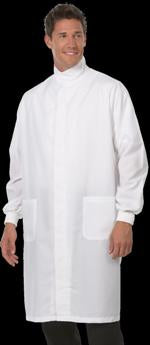 Fashion Seal Uniforms Lab Coat Ceil Blue Large Long Sleeves Knee Length - 457
