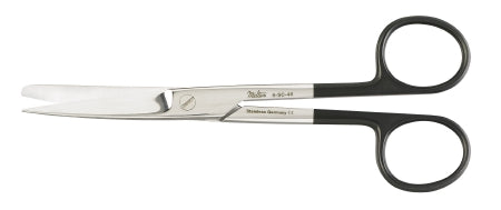 Miltex SuperCut - Operating Scissors 5-1/2 Inch Length OR Grade German Stainless Steel NonSterile Finger Ring Handle Curved Blade Sharp Tip / Blunt Tip - 5-SC-46