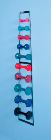 Hausmann Industries - Dumbbell Set with Storage Rack 10 Piece Set with Wall Rack 1 to 10 lbs. - 5555-100