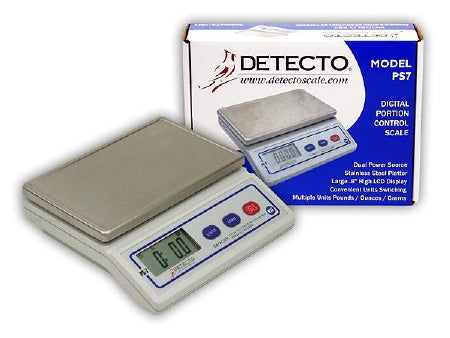 Detecto - Food / Lab Scale Digital LCD Display 7 lbs. Capacity AC Adapter / Battery Operated - PS7
