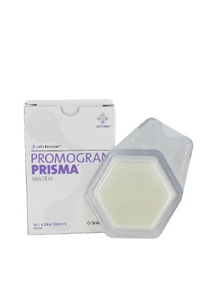 Systagenix Wound Management Promogran Prisma Matrix Collagen Dressing with Silver 4-1/3 X 4-1/3 Inch Hexagon Sterile - A028