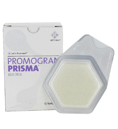 Systagenix Wound Management Promogran Prisma Matrix Collagen Dressing with Silver 19-1/10 X 19-1/10 Inch Hexagon Sterile - A123