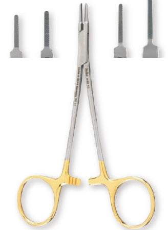 Integra Lifesciences - Needle Holder 6 Inch Length Serrated Jaws Finger Ring Handle - 8-66TC