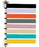 Omnimed Exam Room Signal Flag Wall Mount 10-Flag 8 Inch - 291720