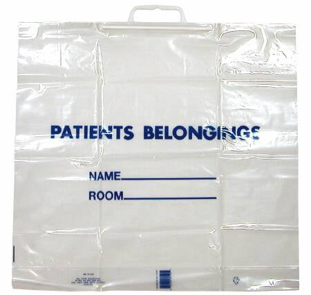 Donovan Industries Patient Belongings Bag 18.5 X 20 Inch Polyethylene Snap Closure Clear - PB01C