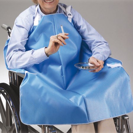Skil-Care - Smoker's Apron One Size Fits Most Blue Reusable - 906011
