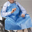Skil-Care - Smoker's Apron One Size Fits Most Blue Reusable - 906011