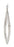 Miltex - Corneal Scissors Castroviejo 4-1/2 Inch Length OR Grade German Stainless Steel NonSterile Thumb Handle with Spring Angled Right Blade Blunt Tip / Blunt Tip - 18-1560
