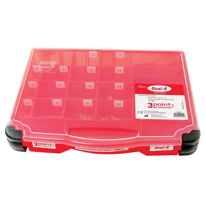 Patterson Medical Supply Oval-8 Finger Splint Oval Ring Style Plastic Finger Translucent Size 2 - 92728502