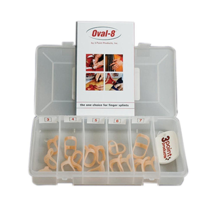 Patterson Medical Supply Oval-8 Finger Splint Oval Ring Style Plastic Finger Translucent Size 2 - 92728502
