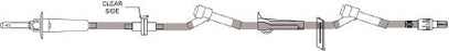 Bravo24 - Primary IV Administration Set 20 Drops / mL Drip Rate 104 Inch Tubing 3 Ports - B9900-126