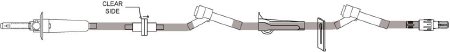 Bravo24 - Primary IV Administration Set 20 Drops / mL Drip Rate 104 Inch Tubing 3 Ports - B9900-126