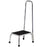 Clinton Industries - Step Stool with Handrail 1 Step Chrome Plated Steel Frame 9 Inch Step Height - T-50