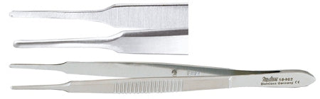 Miltex - Utility Forceps McCullough 4 Inch Length OR Grade German Stainless Steel NonSterile NonLocking Thumb Handle Straight Smooth Tips - 18-962