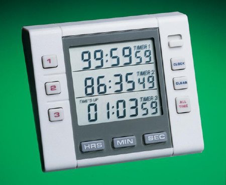 Traceable - Electronic Alarm Timer 3 Channel 100 Hours Digital Display - C6510-1