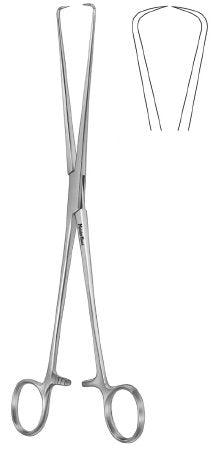 Miltex MeisterHand Uterine Tenaculum Forceps Schroeder-Braun 9-3/4 Inch Surgical Grade Stainless Steel (German) NonSterile Ratchet Lock Finger Ring Handle Straight 1 X 1 Prongs - H30-965