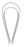MeisterHand - Uterine Curette Sims 11 Inch Length Hollow Handle with Grooves Size 1 Tip Sharp Teardrop Loop Tip - MH30-1205-1