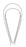 MeisterHand - Uterine Curette Sims 11 Inch Length Hollow Handle with Grooves Size 3 Tip Sharp Teardrop Loop Tip - MH30-1205-3
